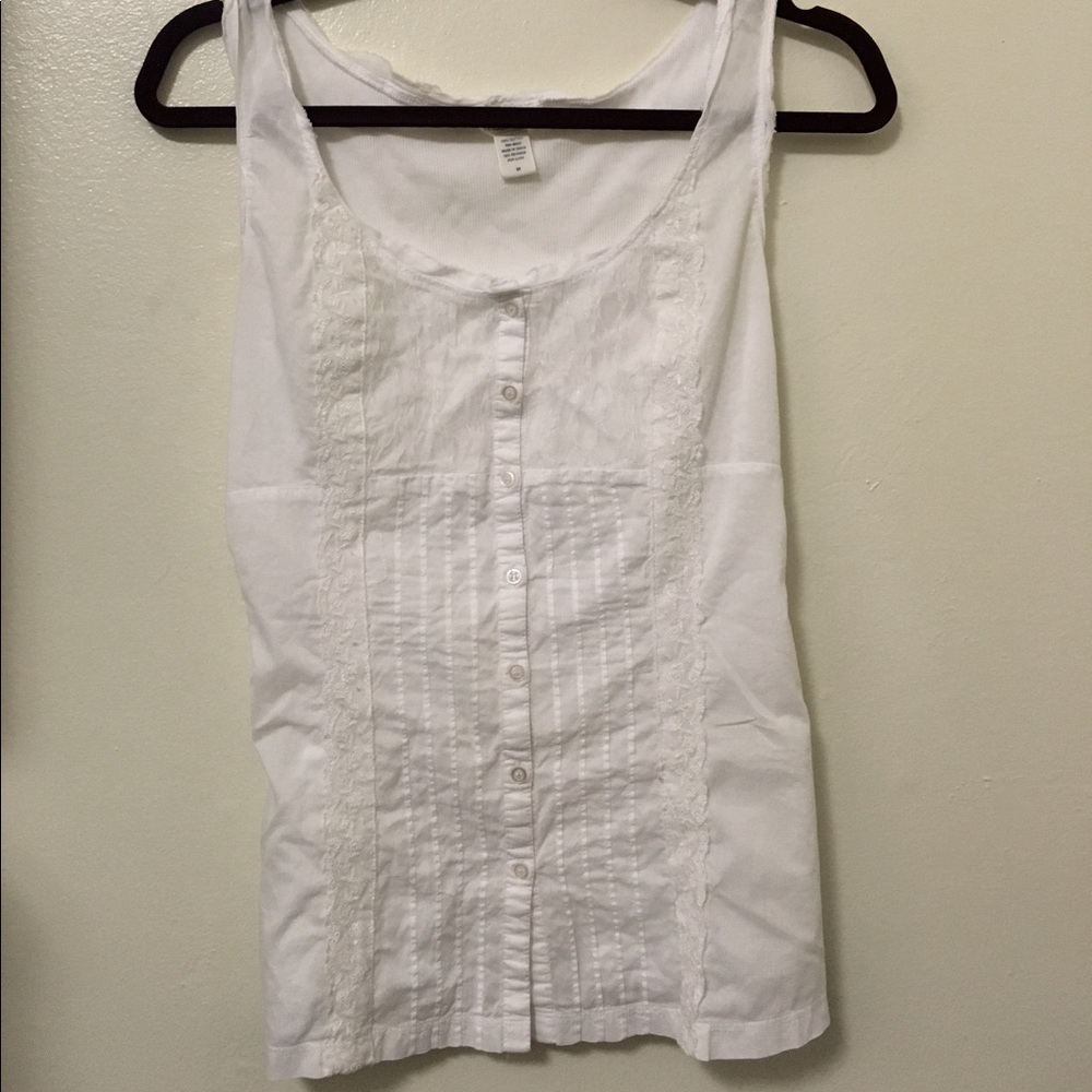 Maurice's lace white shirt